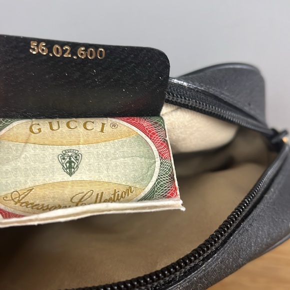 Vintage 80s Gucci Anniversary Collection Black Monogram Minimal Shoulder Bag - Picture 15 of 15